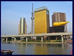 Sumida City Hall, Skytree, Asahi Beer Tower